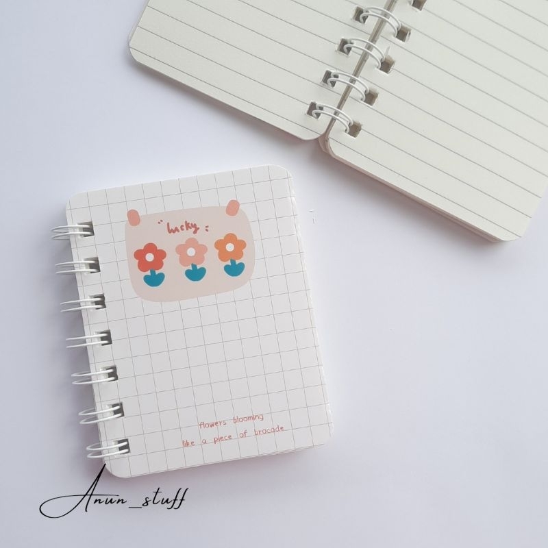 Jual Part 1 Mini Notebook Buku Mini Note Book A7 Spiral Motif Lucu