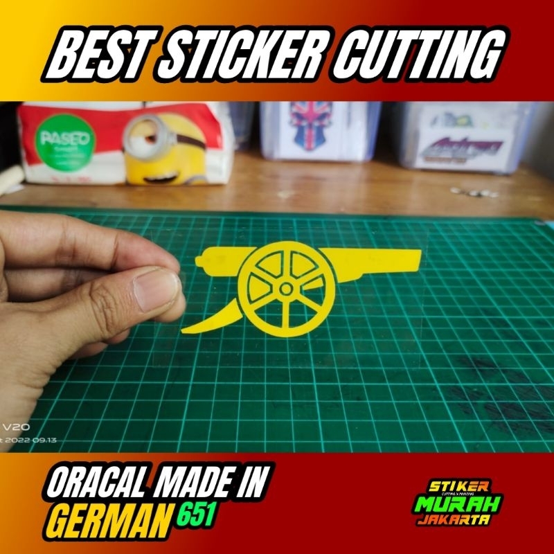 Jual STIKER ARSENAL STICKER CUTTING TRANSPARAN LOGO DLL | Shopee Indonesia