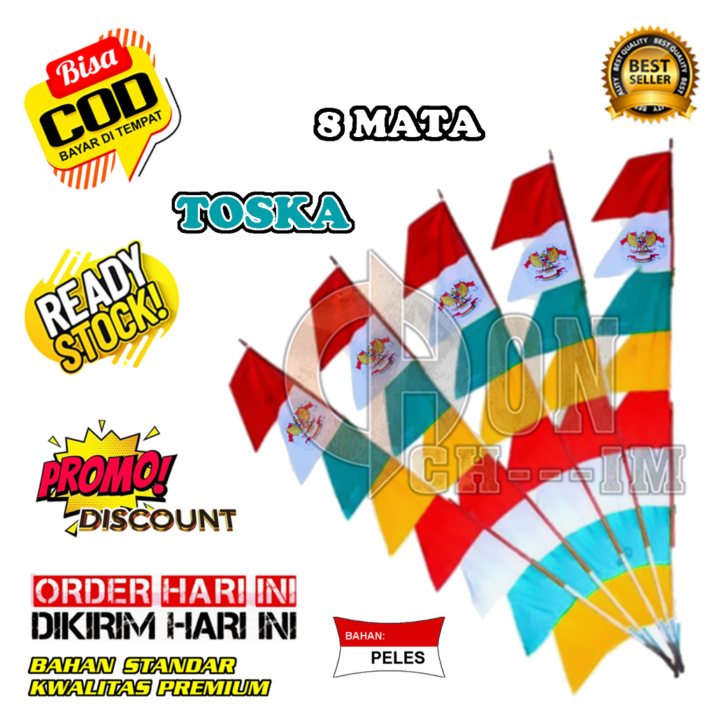 Jual BENDERA UMBUL-UMBUL GARUDA WARNA-WARNI MURAH NEW#bendera Umbul ...