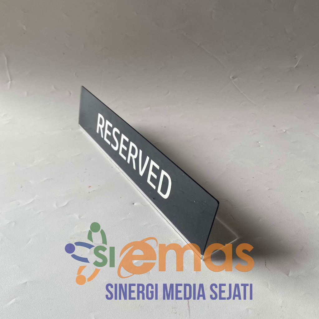 Jual Akrilik Reserved | Acrylic Meja Sudah Dipesan Akrilik Meja ...