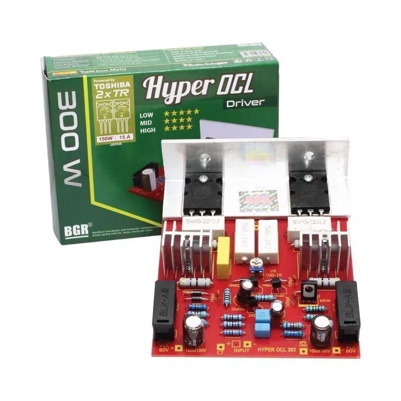 Jual KIT AMPLIFIER / AMPLI HYPER OCL 300W dengan TR 300W + TR AMPLI