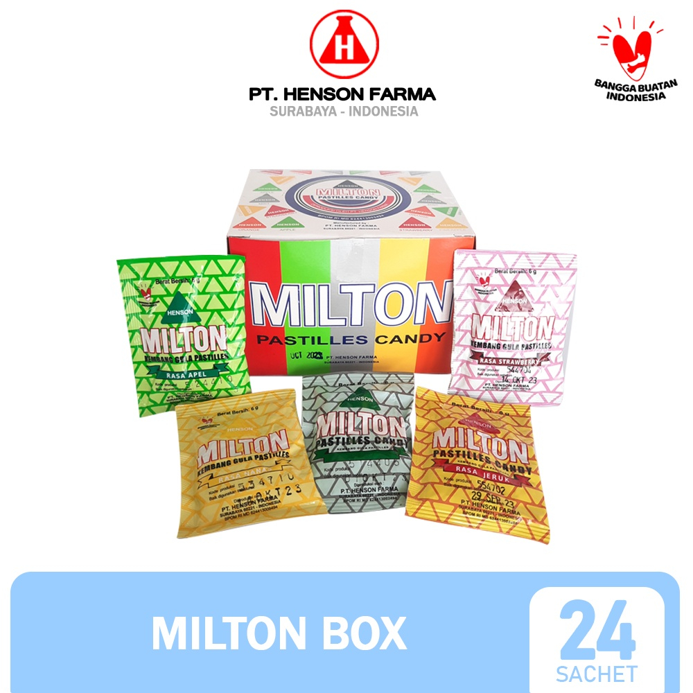 Jual Milton Pastilles Box Isi 24 Sachet 5 Varian Rasa | Shopee Indonesia