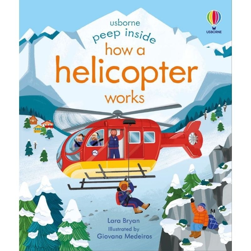 Jual Buku Anak Boardbook - Usborne Peep Inside How a Helicopter works ...