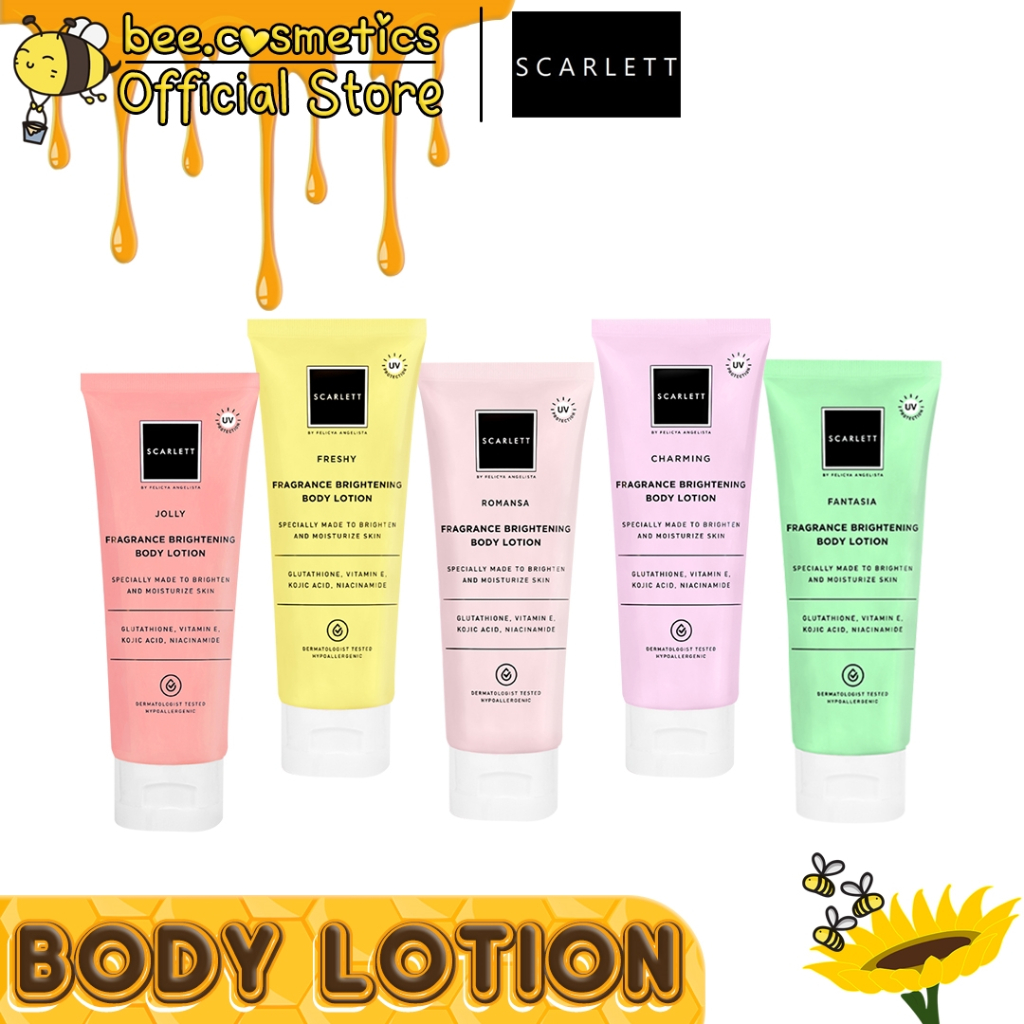 Jual SCARLETT BODY LOTION TUBE 180ML SERIES ( CHARMING / FRESHY / JOLLY / ROMANSA ) Shopee
