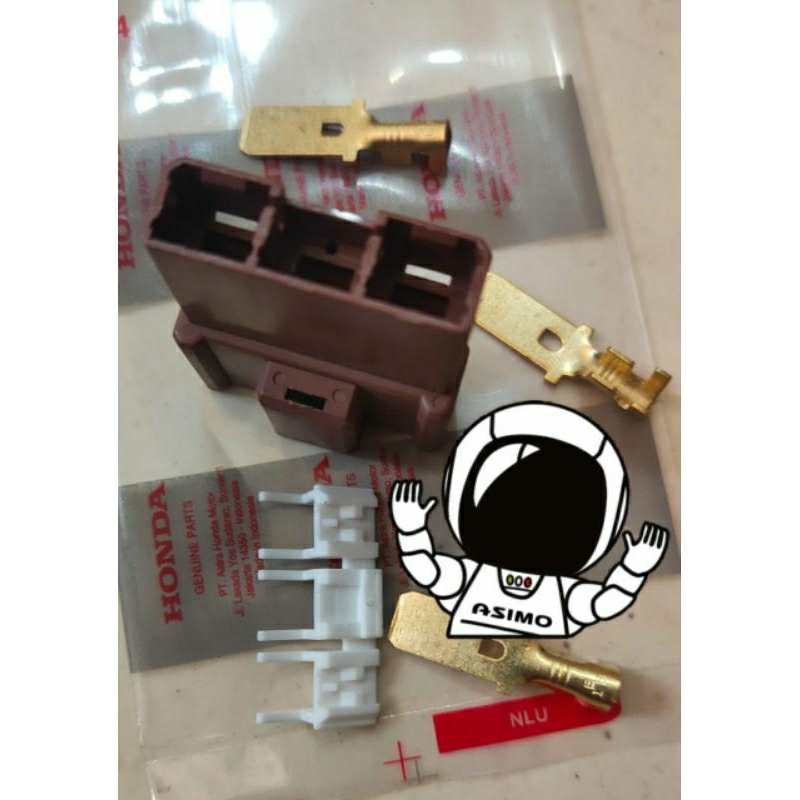 Jual Soket terminal ACG spull Merah FeMale Original Honda Fi Old New ...