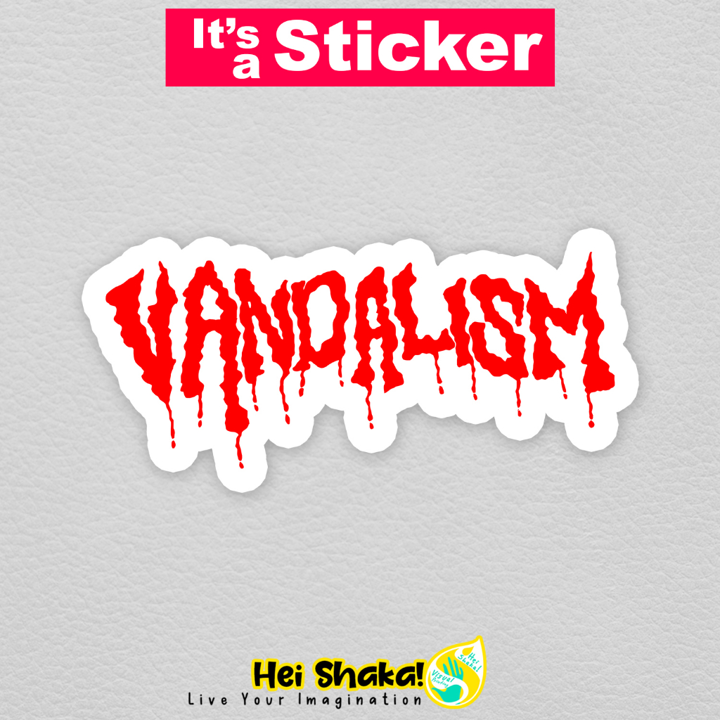 Jual Stiker VANDALISM Sticker Vinyl Anti Air | Shopee Indonesia