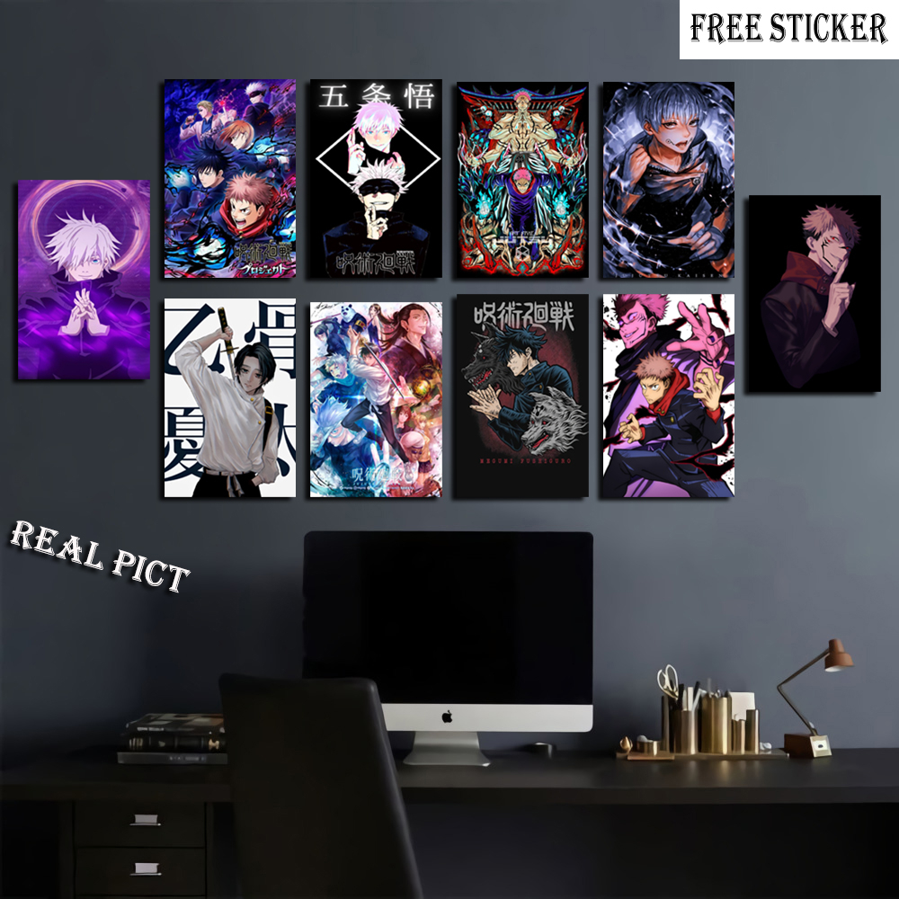 Jual WALL DECOR POSTER DINDING JUJUTSU KAISEN /VIRAL POSTER/ FREE ...