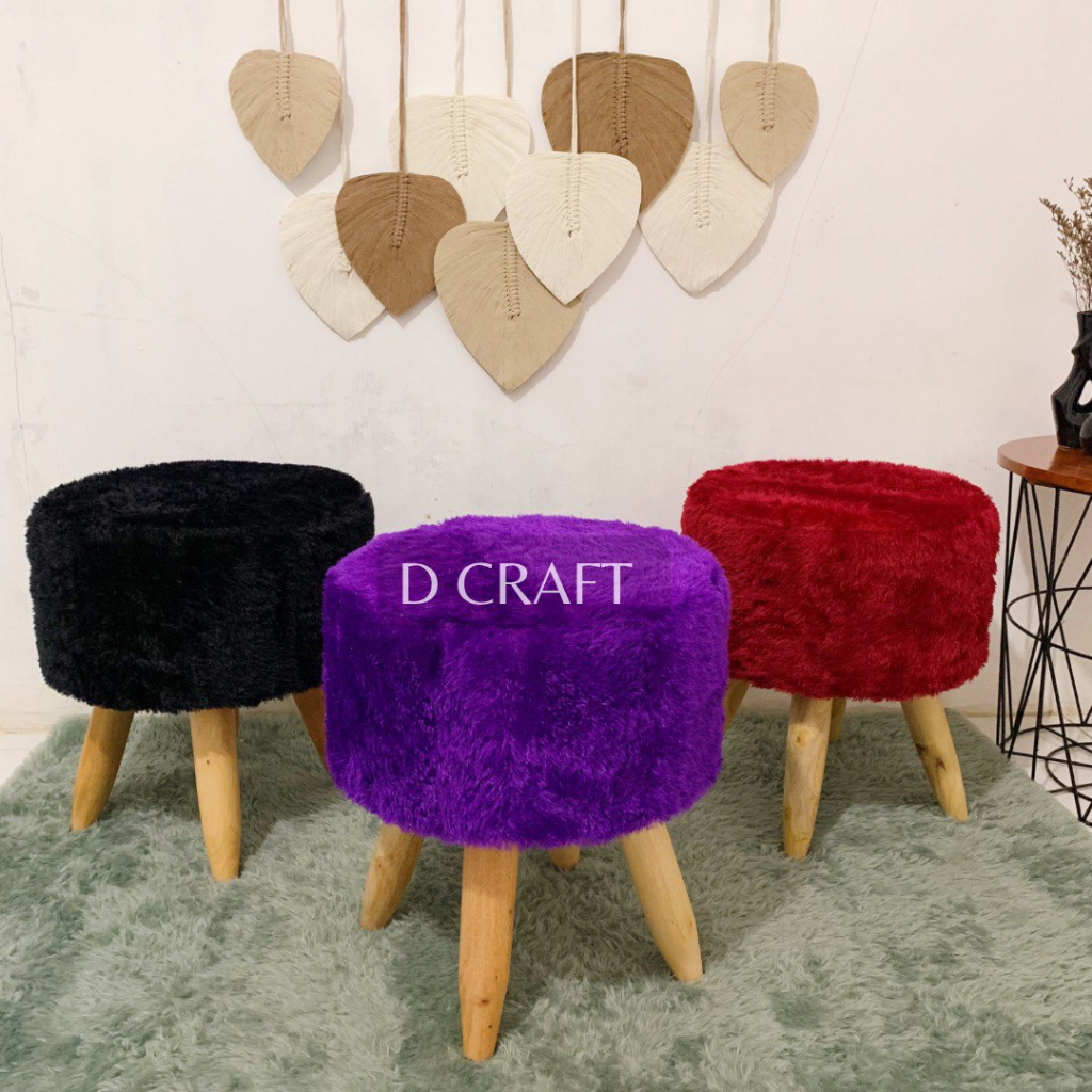 Jual Stool Bulu Sofa Bulu Sofa Stool Bulu Stool Bulat Sofa Bulat