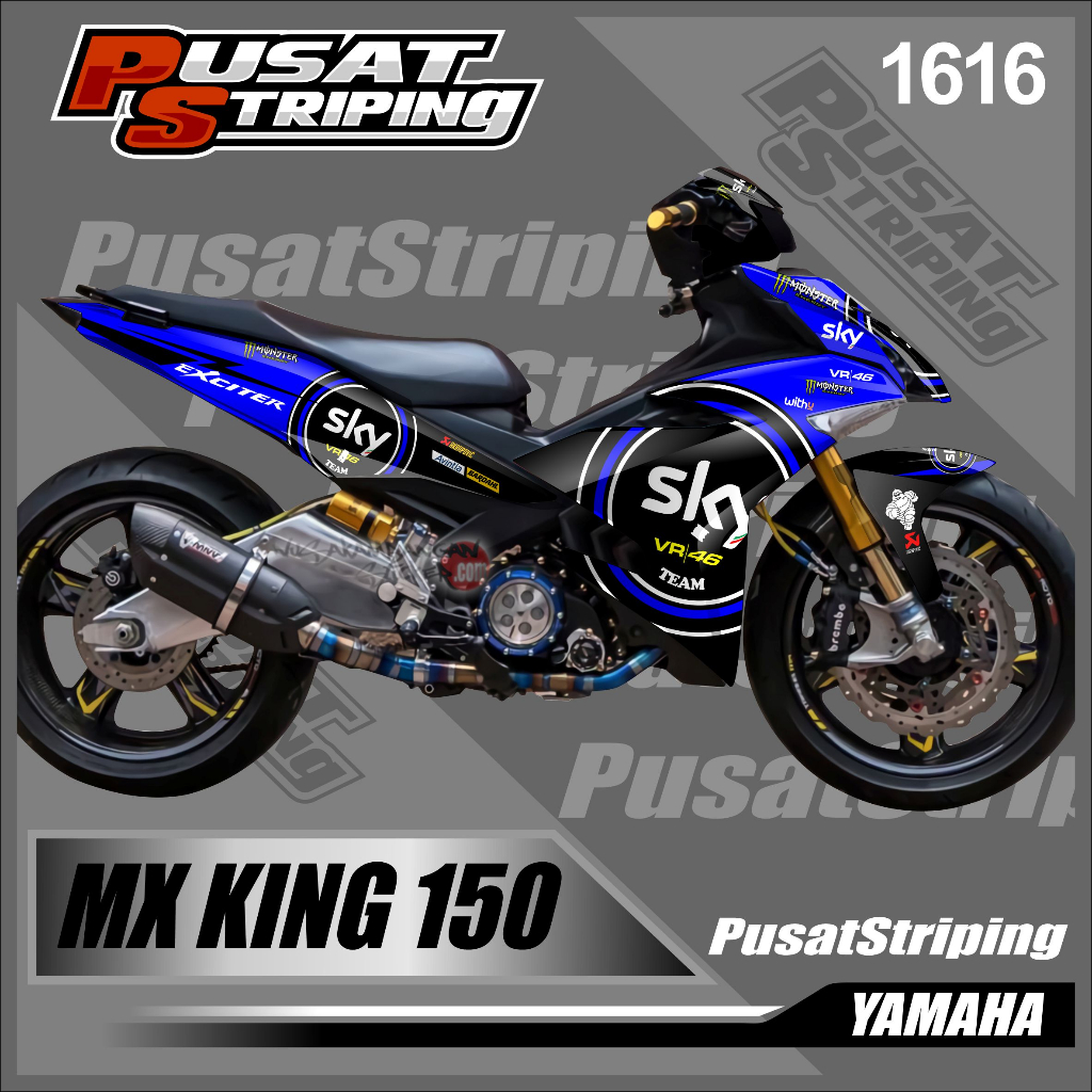 Jual Decal Sticker Fullbody Motor Yamaha Mx King Desain Sky Sticker