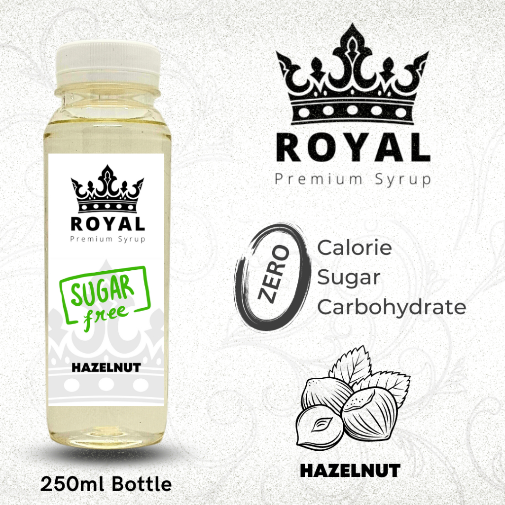 Jual ROYAL SUGAR FREE Hazelnut Keto Syrup / Sirup Hazelnut (250ml
