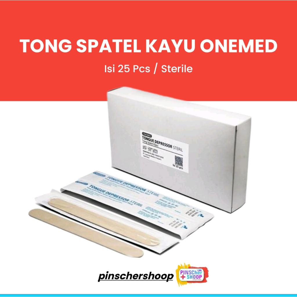 Jual Spatula Kayu Sterile Tong Spatel Wooden Tongue Depresor Sundip Lidah Steril Onemed Box 25