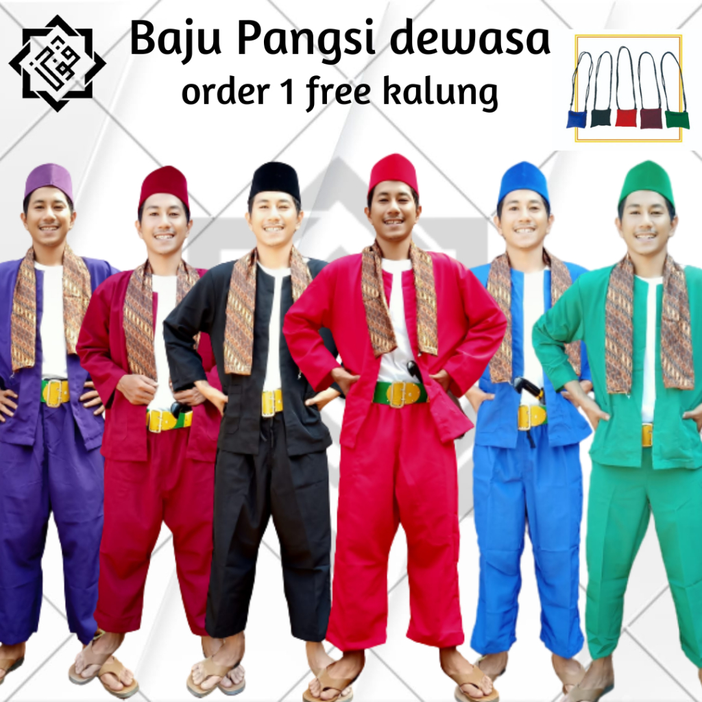Jual TERBARU Setelan Baju pangsi Dewasa baju Silat Dewasa Baju Adat