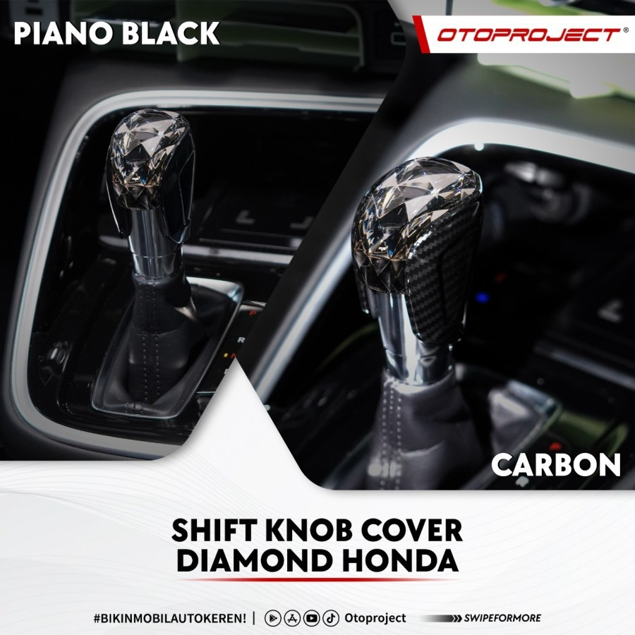 Jual Shift Knob Cover Diamond All New HRV 2022 2023 Otoproject Shopee