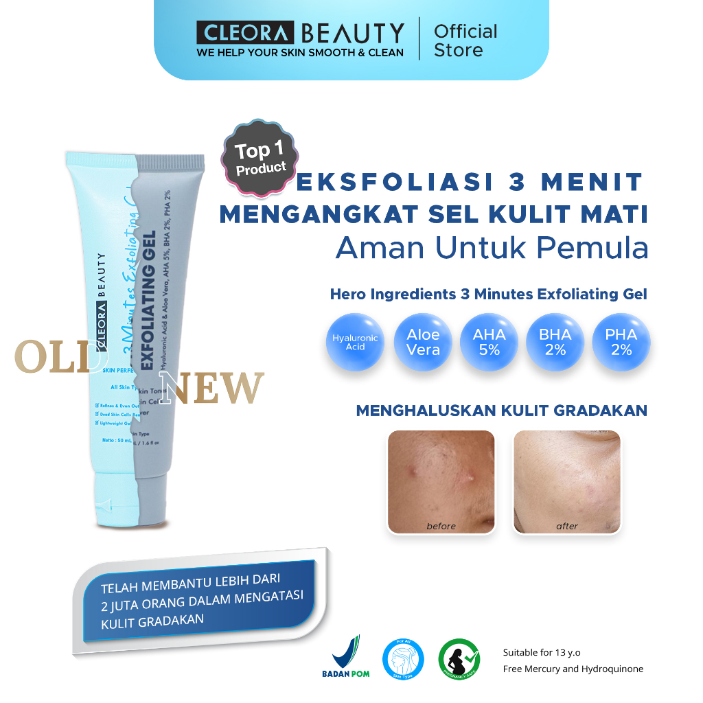 Jual Cleora Beauty 3 Minutes Exfoliating Gel Shopee Indonesia