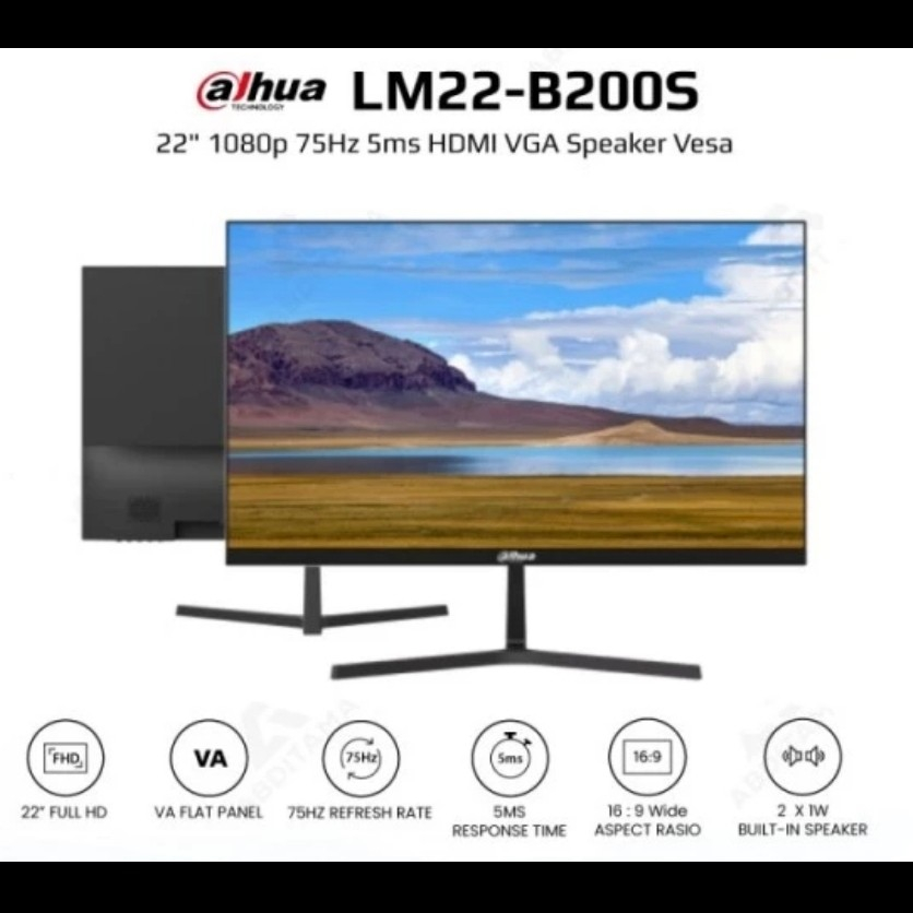 Jual DAHUA LED MONITOR 22 INCH DHI LM22 B200S HDMI VGA | Shopee Indonesia