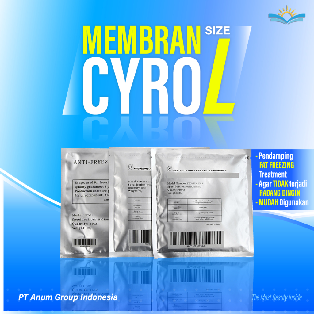 Jual Kertas Membrane Cryo Pad Anti Freezing Cryotech Cryolipolisis