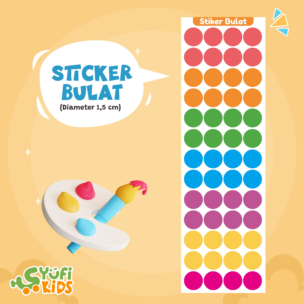 Jual Mainan Stiker Dot Warna Warni Stiker Bintang Apresiasi Shopee Indonesia