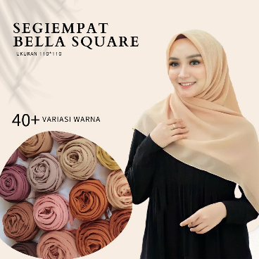 Jual PROMO ! JILBAB BELLA SQUARE SEGI EMPAT / KERUDUNG BELLA SQUARE ...