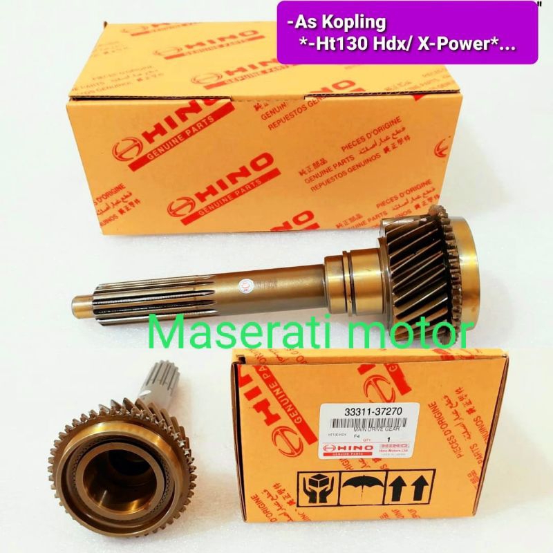 Jual AS KOPLING/MAIN DRIVE GEAR/INPUT SHAFT HINO HT130 HDX/XPOWER ASLI