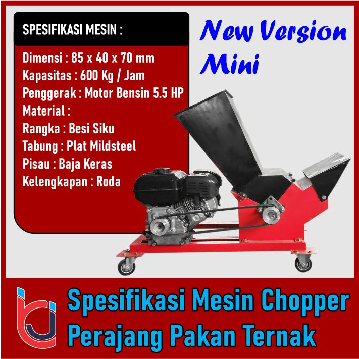 Jual Mesin Mini Chopper Pencacah Rumput Ranting Pakan Ternak ...