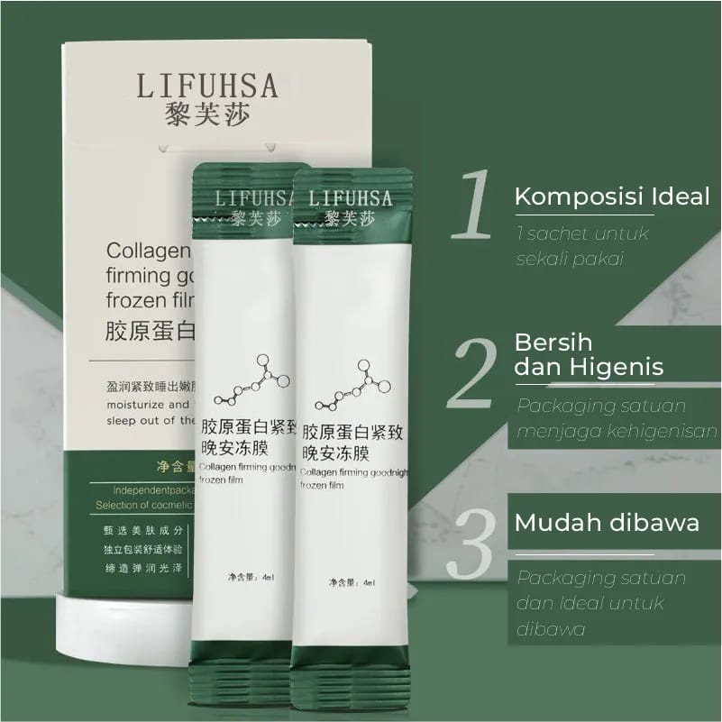 Jual LIFUSHA Collagen Kolagen Jelly Sleeping Mask Firming Masker Anti