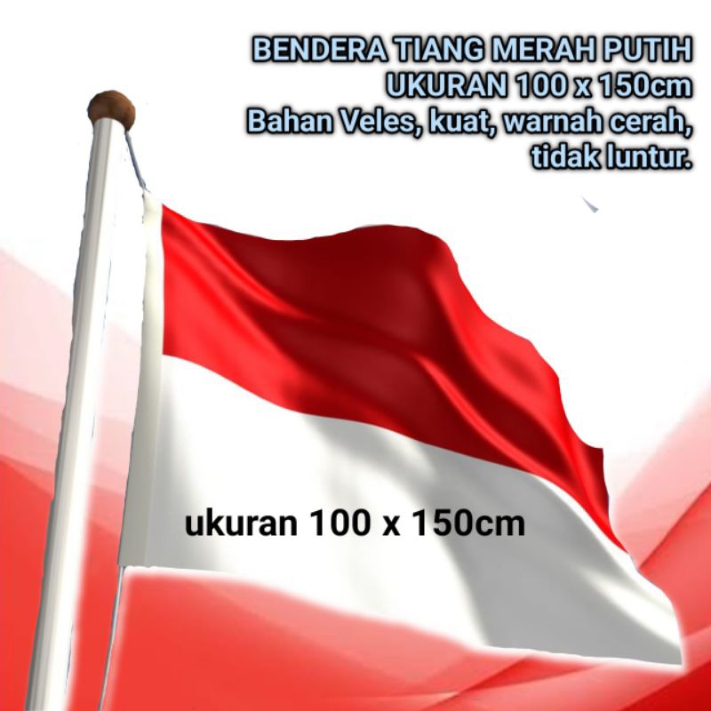 Jual Bendera Tiang Merah Putih Ukuran Sedang X Cm Shopee Indonesia