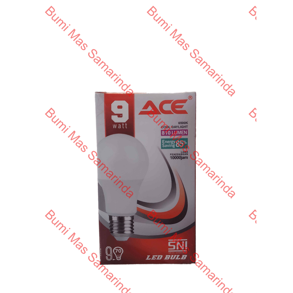 Jual ACE LED BULB 9W PUTIH COOL DAYLIGHT (810 LUMEN) | Shopee Indonesia