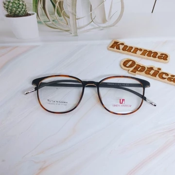 Kurma Optical Frame 5004 Kacamata Minus Wanita Lentur Oval Photocromic Anti Radiasi
