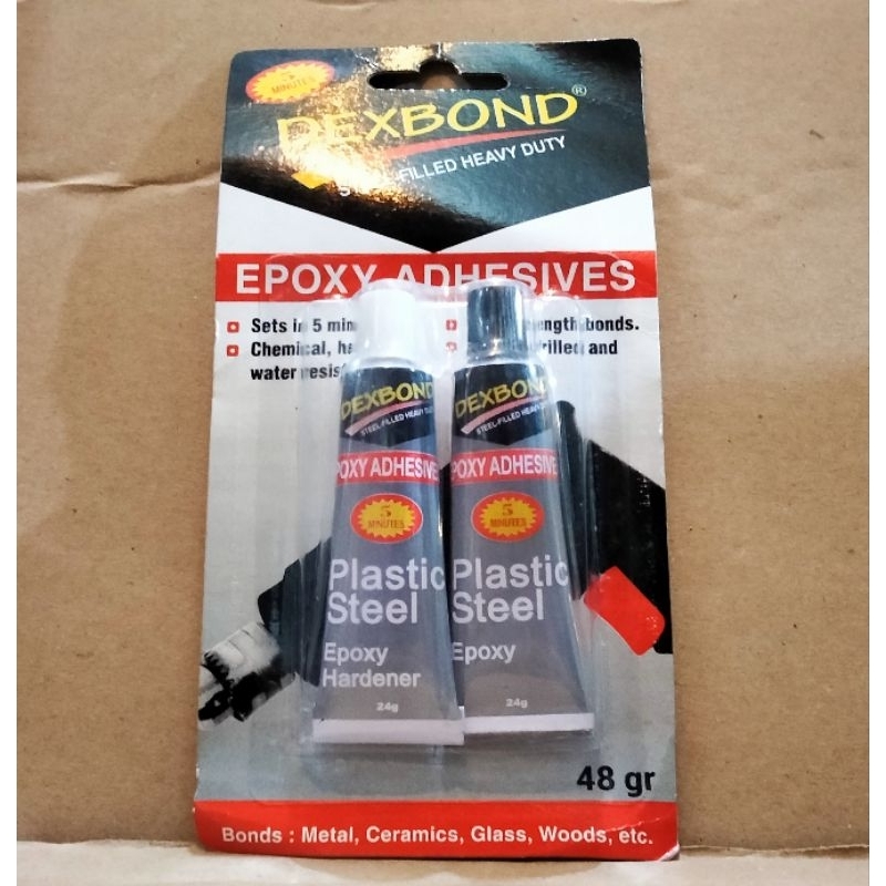 Jual Lem Kawin Dexbond Lem Serbaguna Hitam Putih Epoxy Adhesives 5 ...