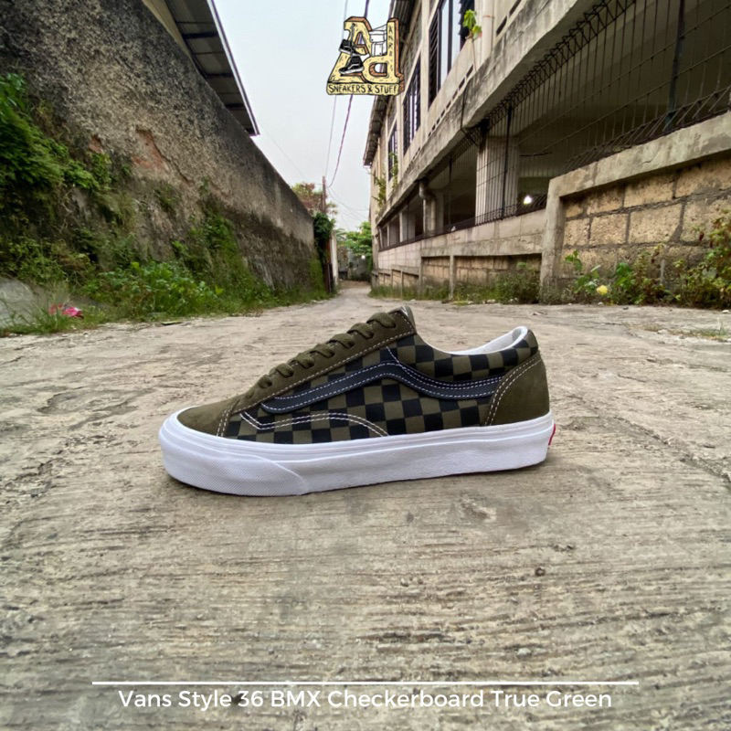 Jual SALE VANS STYLE 36 BMX CHECKERBOARD TRUE GREEN ORIGINAL 100 Shopee Indonesia