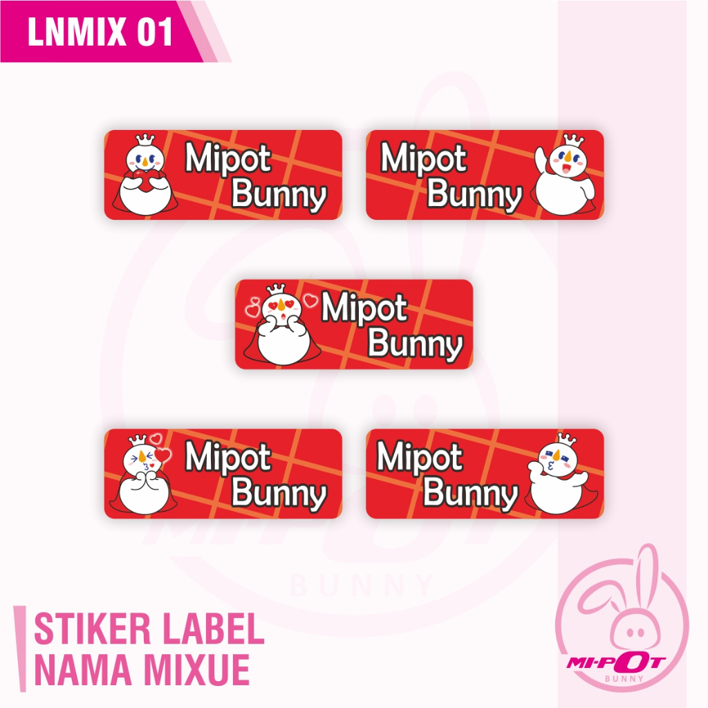 Jual STIKER LABEL NAMA - MIXUE 01 | Shopee Indonesia