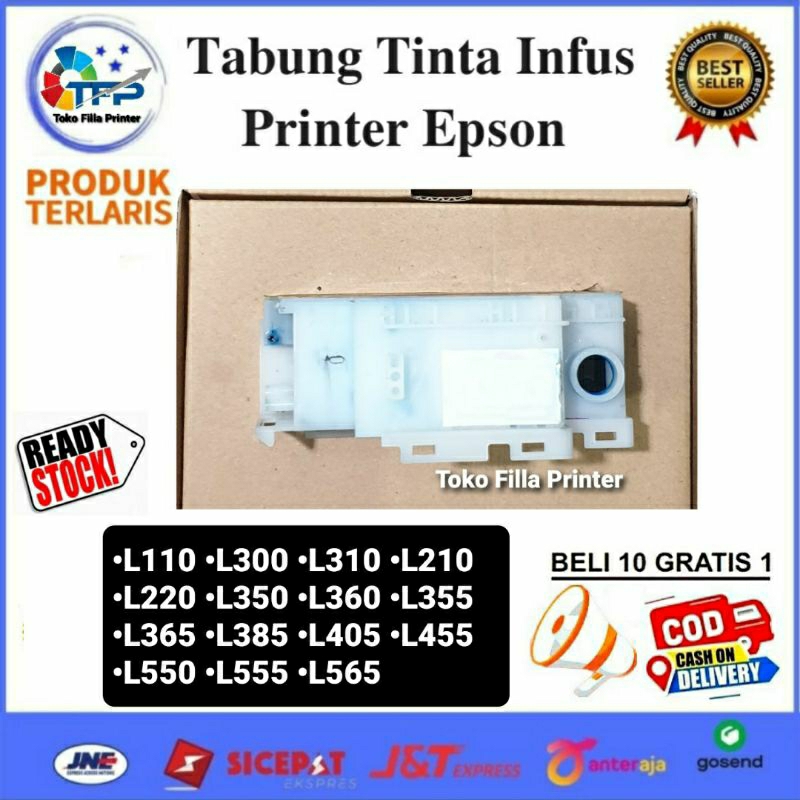 Jual Tabung Tinta Infus Printer Epson L110 L300 L310 L210 L220 L350 L360 L355 L365 L385 L405 6680
