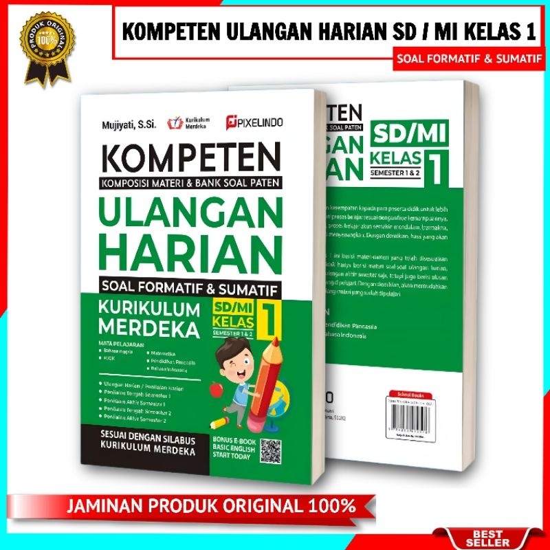 Jual BUKU KOMPETEN ULANGAN HARIAN KURIKULUM MERDEKA SD/MI KELAS 1 ...
