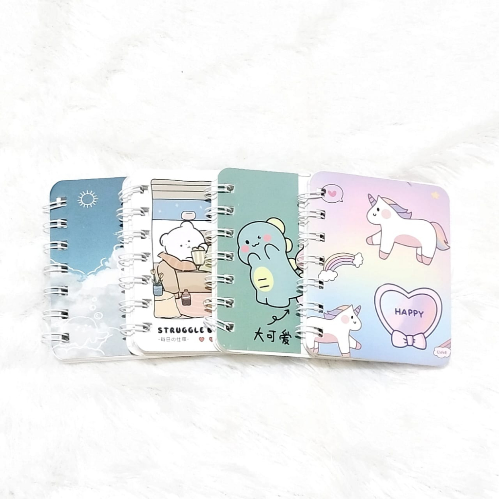 Jual Notebook mini notebook ring lembar A7 buku tulis saku notebook ...