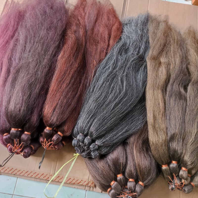 Jual Rambut sambung / cemara tanpa tulang /antol panjang 70cm | Shopee ...