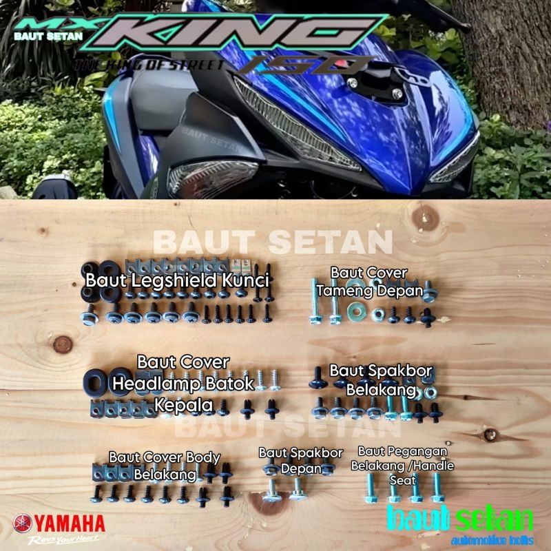 Jual Baut Full Set Mx King Baut Full Body Yamaha Mx King Shopee Indonesia