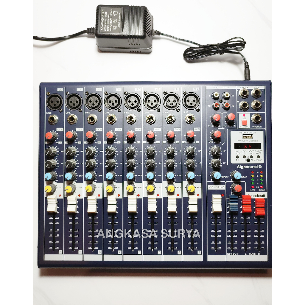 Jual Mixer Soundcraft Signature 10 / Signature10 / 10 Channel Mixer USB Bluetooth Shopee Indonesia
