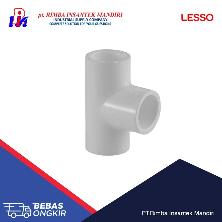 Jual Tee Conduit 20MM 1/2 inch Lesso | Shopee Indonesia