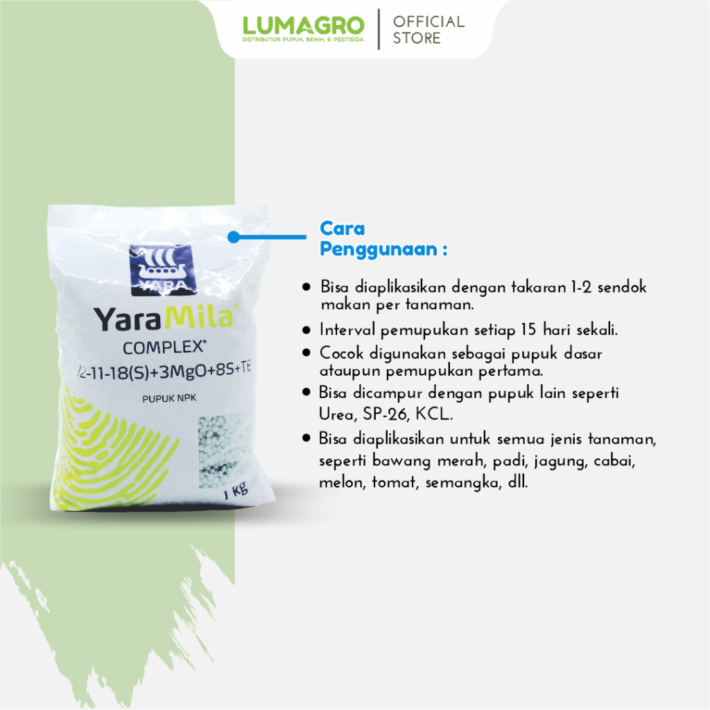 Jual Pupuk YaraMila Complex 1kg Kemasan Pabrik Memaksimalkan Hasil ...