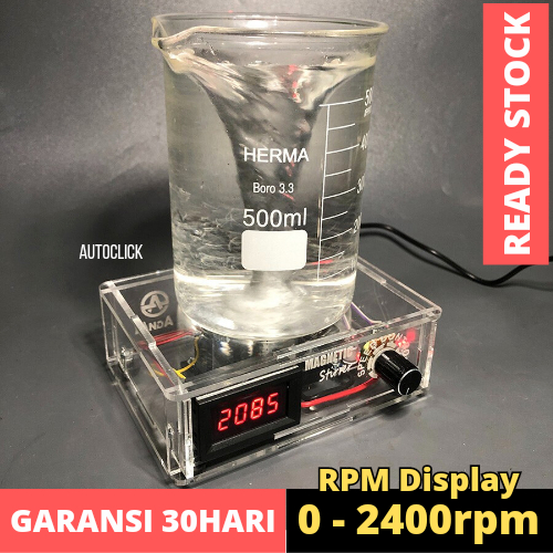 Jual Magnetic Stirrer RPM Meter Display Casing Akrilik Alat Pengaduk ...