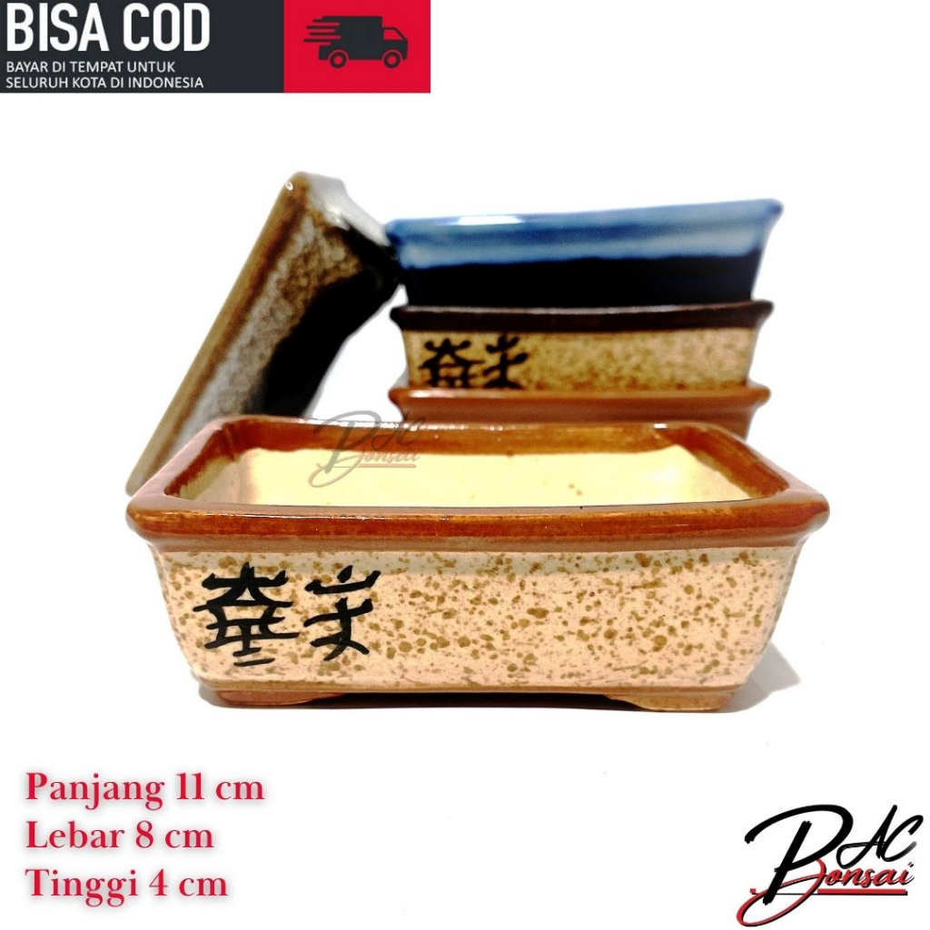 Jual Pot Keramik Bonsai Mame Ceper Kaktus Sukulen Juga Cocok Shopee