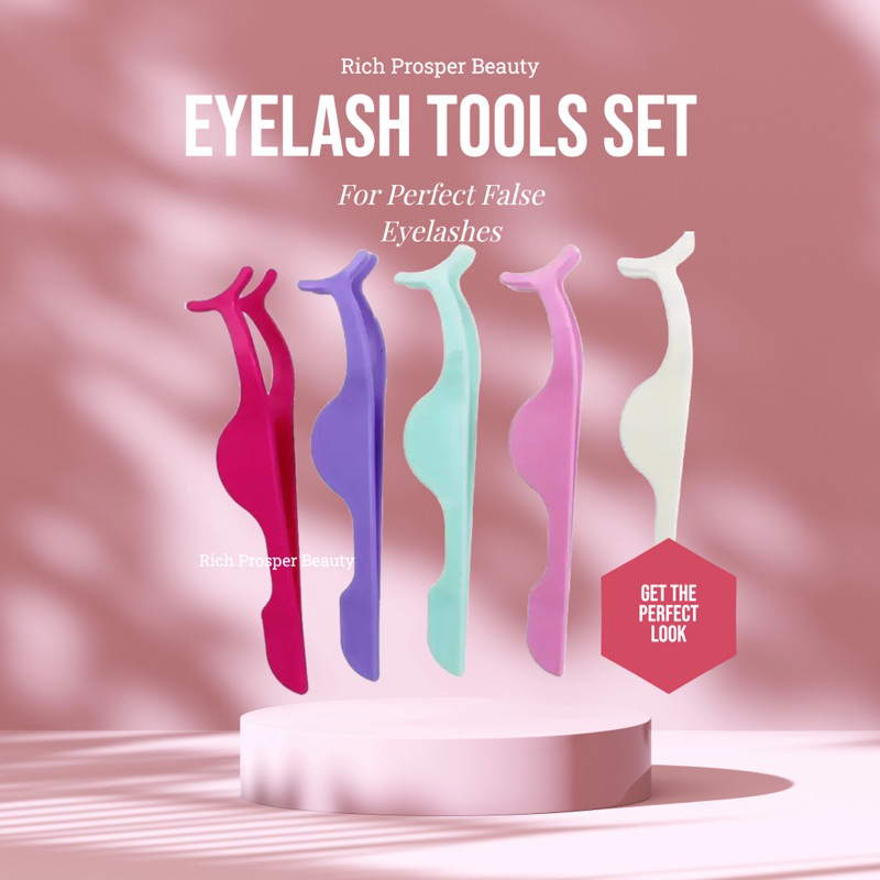 Jual False Eyelash Plastic Tweezers False Eyelashes Applicator Eyelash