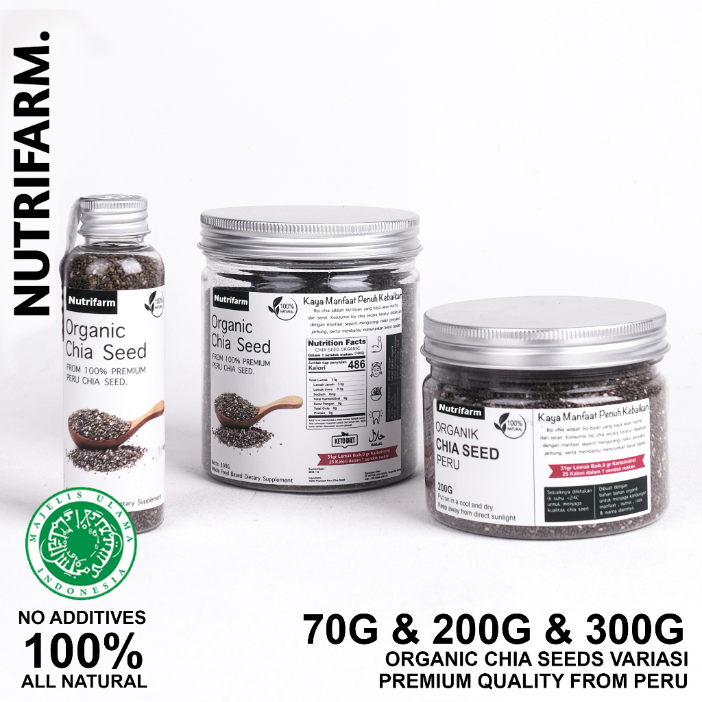 Jual CHIA SEEDS UNTUK DIET DAN LEMON ORGANIC 1KG 500 GRAM ORGANIK