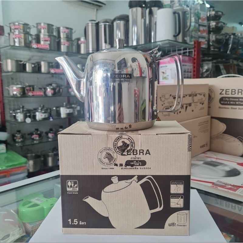 Jual 113407 Tea Pot Prima 1.5lt w/Filter, Pitcher Zebra SUS 304 ...
