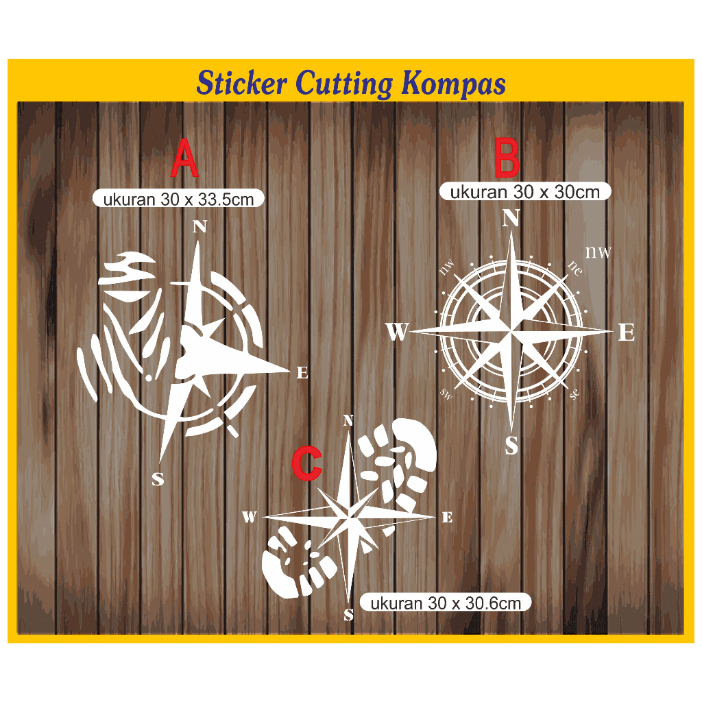 Jual sticker cutting mobil logo kompas adventure/cutting sticker kaca ...