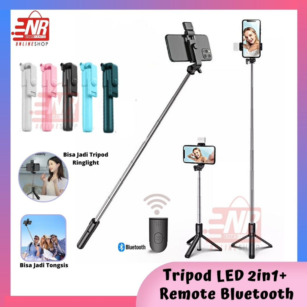 Jual Tripod LED Viral / Tripod led viral usb / Selfie Stick / Tripod