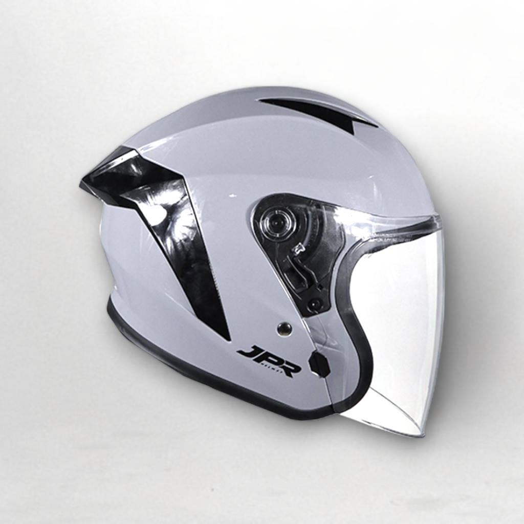 Jual Helm JPR RR15 Solid GREY GLOSSY Helm Half Face SNI | Shopee Indonesia