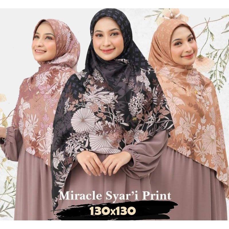 Jual ( PAKET SYAR'I ) Hijab Motif Jumbo Voal Premium Packing Pouch ...