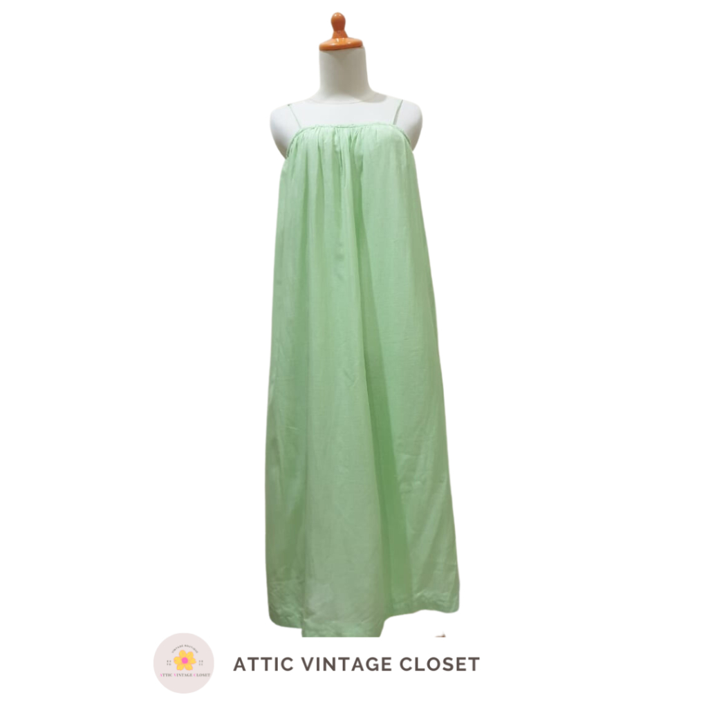 Jual H&M Neon Green Maxi Dress | Shopee Indonesia