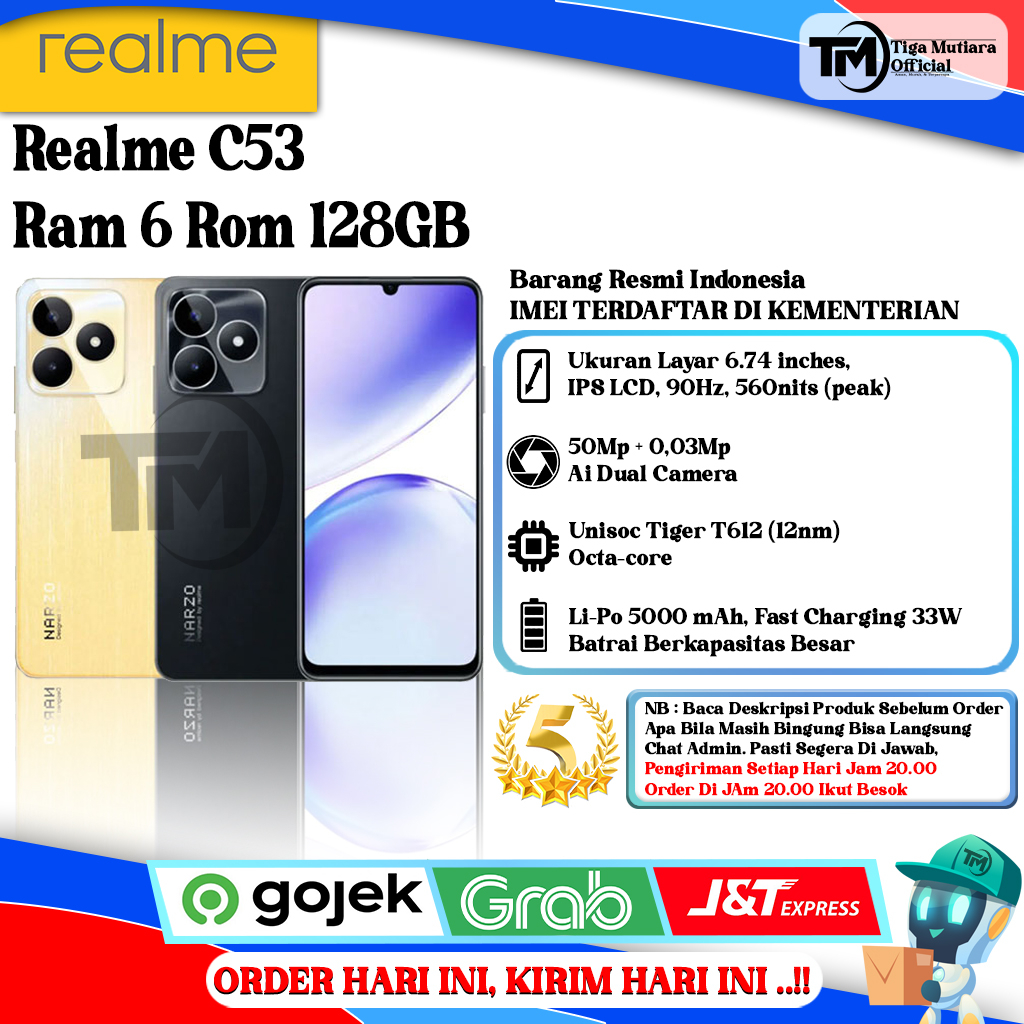 Jual Realme C53 Ram 6/128GB | Ram 8/256GB Segel Original & Bergaransi ...